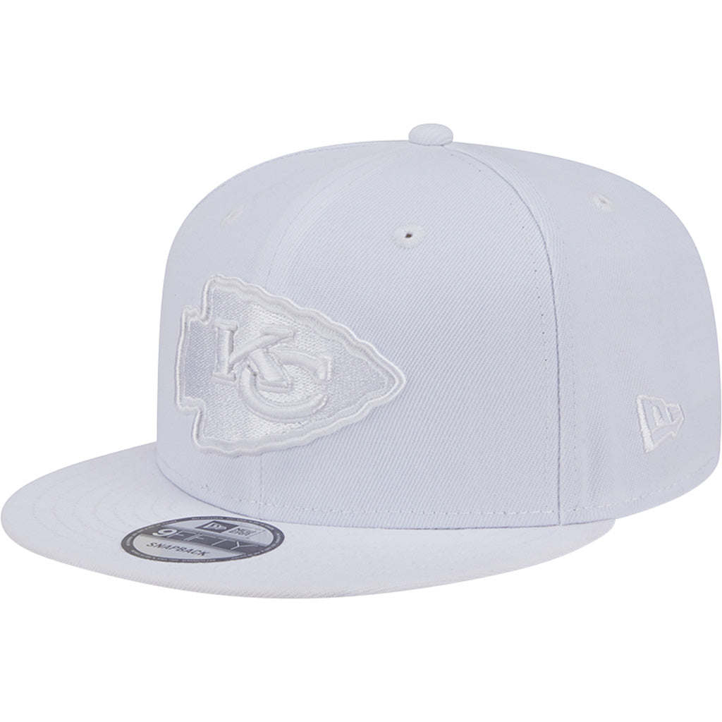 NFL Kansas City Chiefs New Era White on White 9FIFTY Snapback Hat