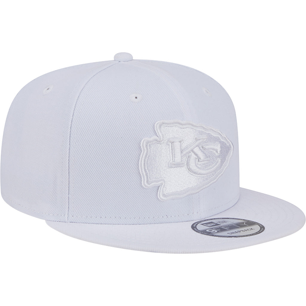 NFL Kansas City Chiefs New Era White on White 9FIFTY Snapback Hat