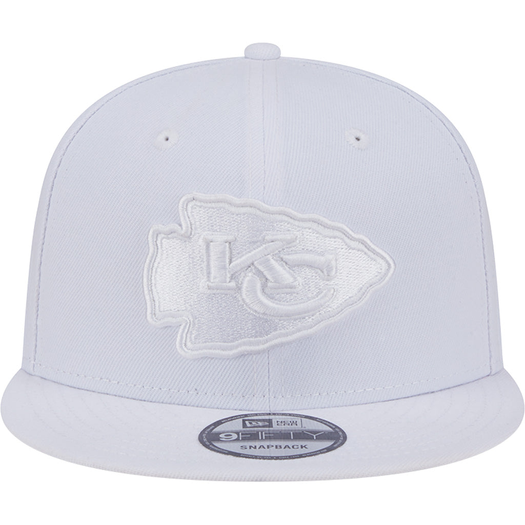 NFL Kansas City Chiefs New Era White on White 9FIFTY Snapback Hat