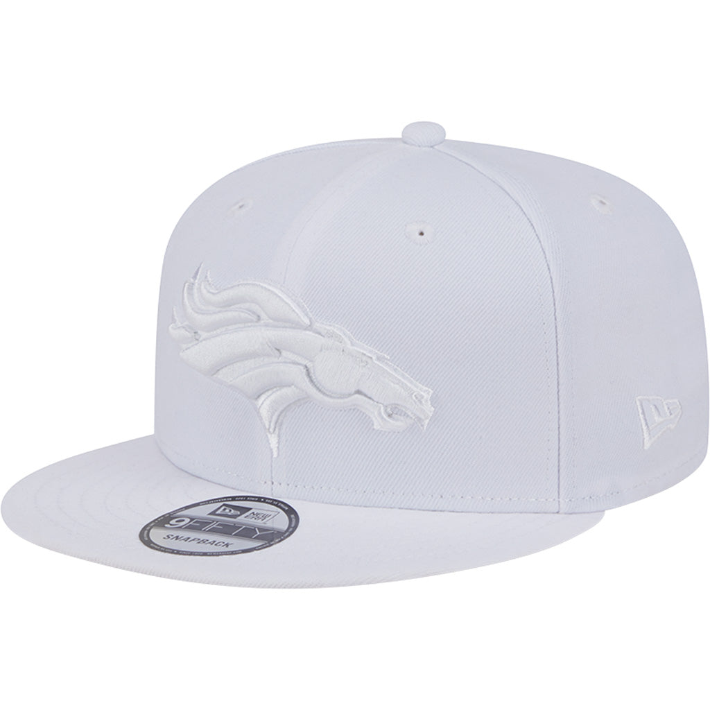 NFL Denver Broncos New Era White on White 9FIFTY Snapback Hat