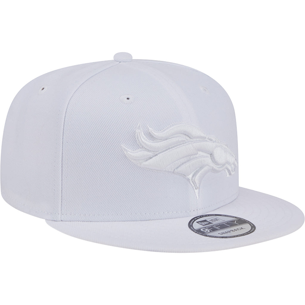 NFL Denver Broncos New Era White on White 9FIFTY Snapback Hat