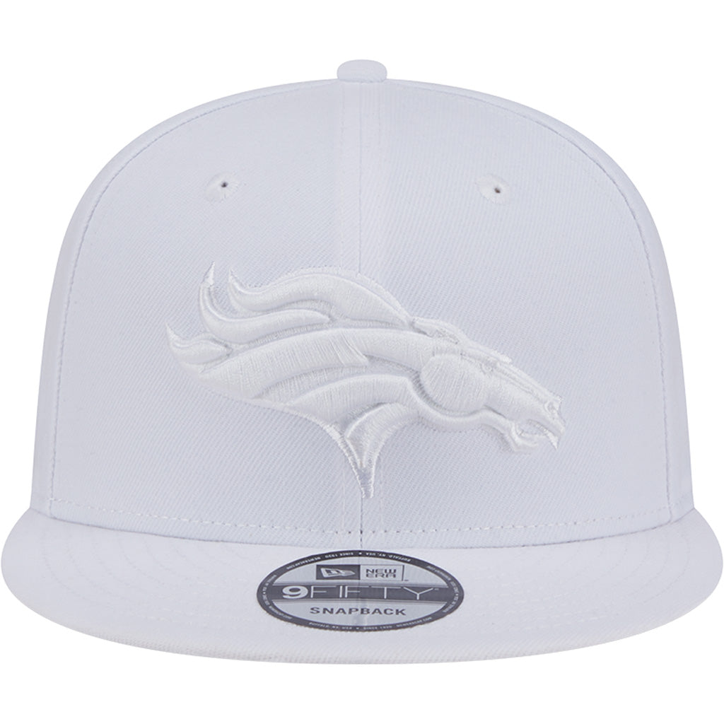 NFL Denver Broncos New Era White on White 9FIFTY Snapback Hat