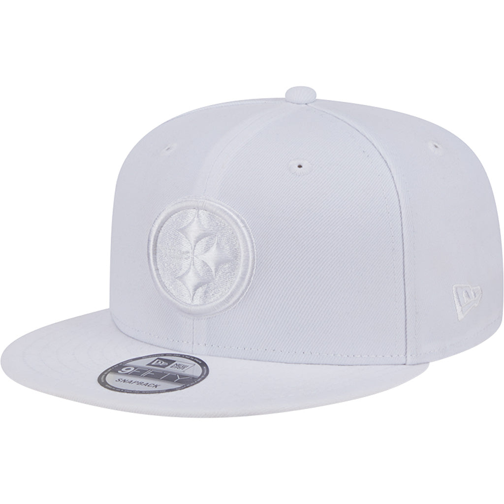 NFL Pittsburgh Steelers New Era White on White 9FIFTY Snapback Hat