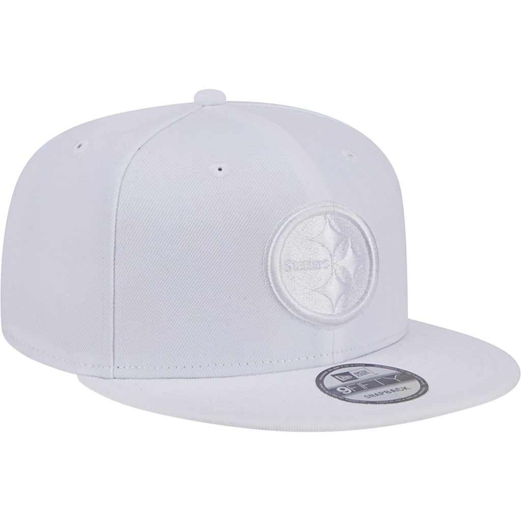 NFL Pittsburgh Steelers New Era White on White 9FIFTY Snapback Hat