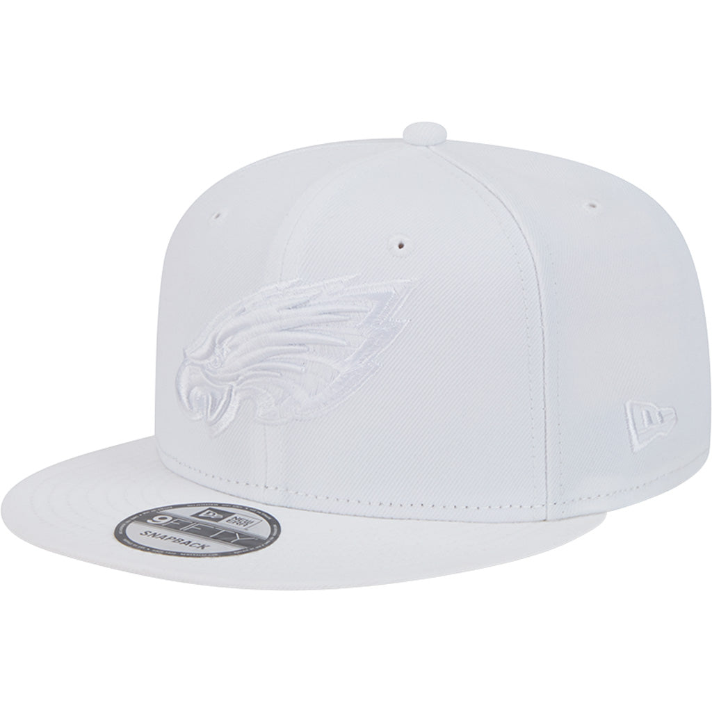 NFL Philadelphia Eagles New Era White on White 9FIFTY Snapback Hat