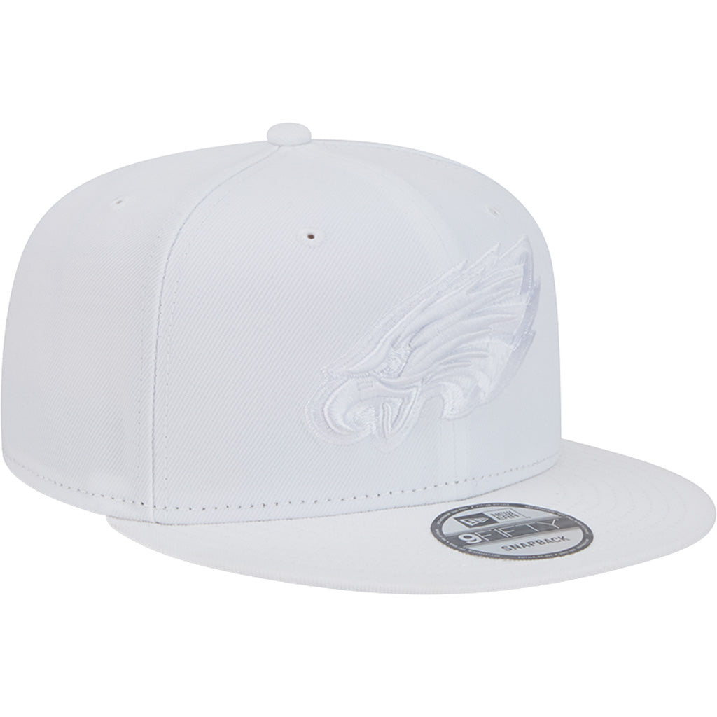 NFL Philadelphia Eagles New Era White on White 9FIFTY Snapback Hat