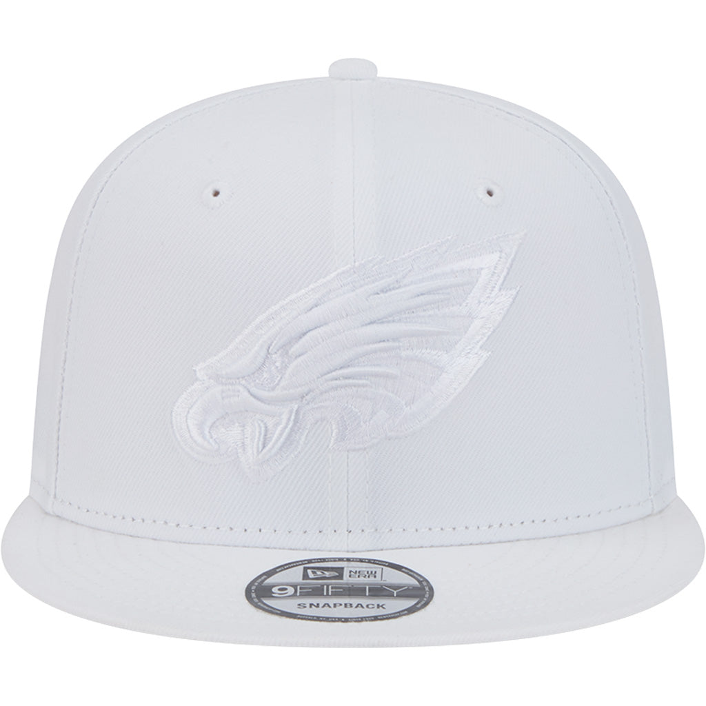 NFL Philadelphia Eagles New Era White on White 9FIFTY Snapback Hat