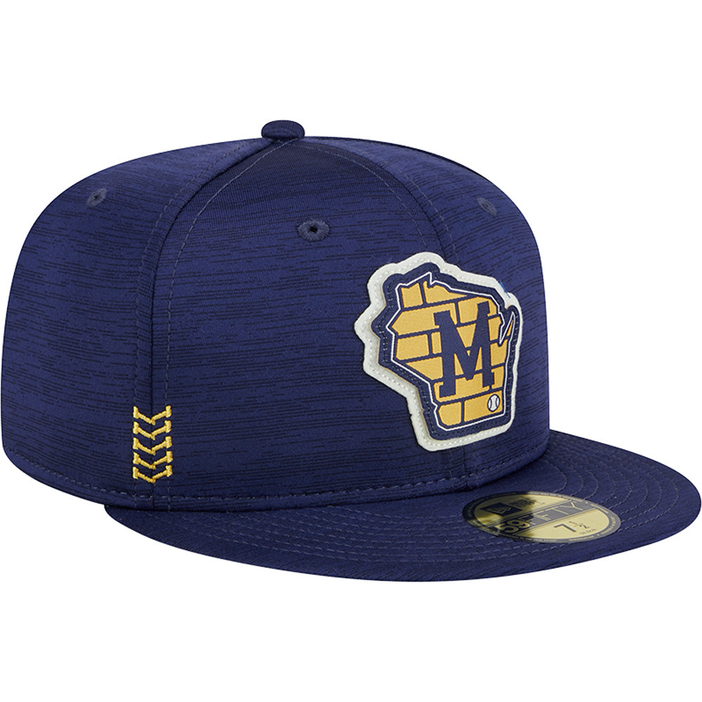 MLB Milwaukee Brewers New Era 2024 Clubhouse 59FIFTY Fitted