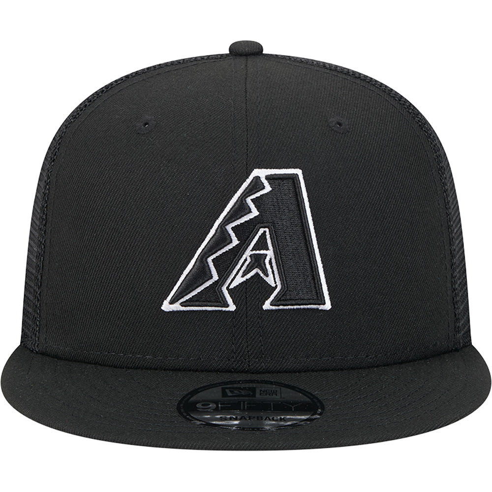 MLB Arizona Diamondbacks New Era Black &amp; White Trucker 9FIFTY Snapback