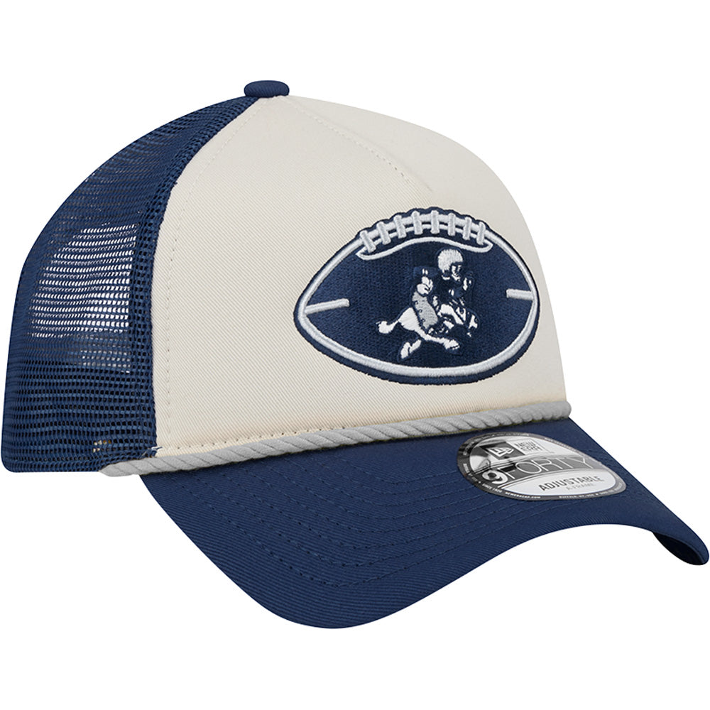 NFL Dallas Cowboys New Era 2024/25 Sideline Historic A-Frame 9FORTY Trucker Adjustable Hat