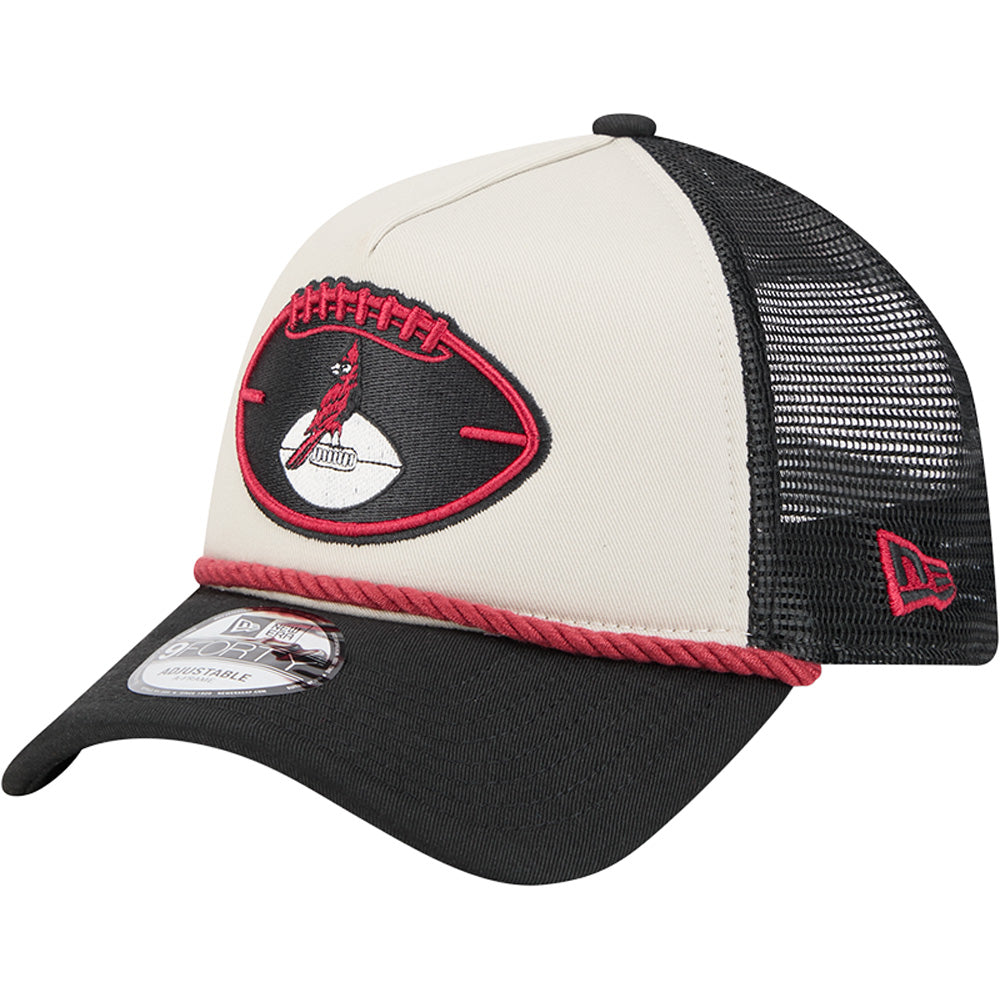 NFL Arizona Cardinals 2024/25 Sideline Historic A-Frame 9FORTY Snapback Hat