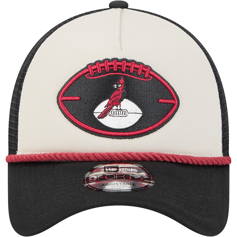 NFL Arizona Cardinals 2024/25 Sideline Historic A-Frame 9FORTY Snapback Hat