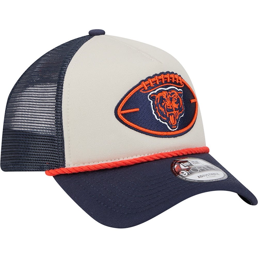 NFL Chicago Bears 2024/25 Sideline Historic A-Frame 9FORTY Snapback Hat