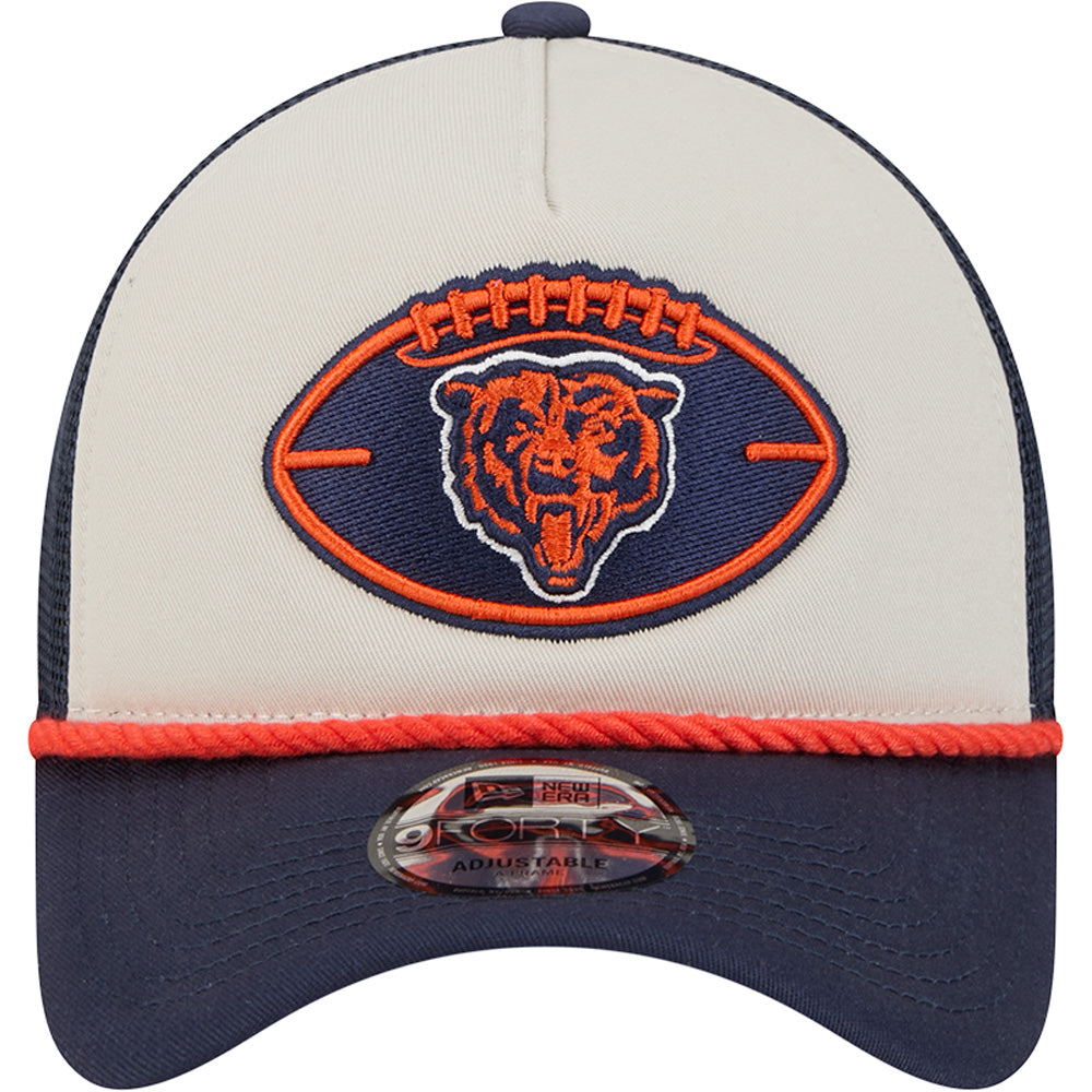 NFL Chicago Bears 2024/25 Sideline Historic A-Frame 9FORTY Snapback Hat