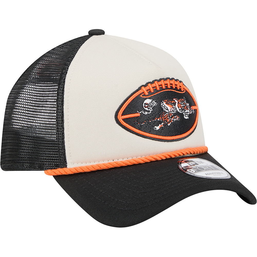 NFL Cincinnati Bengals 2024/25 Sideline Historic A-Frame 9FORTY Snapback Hat