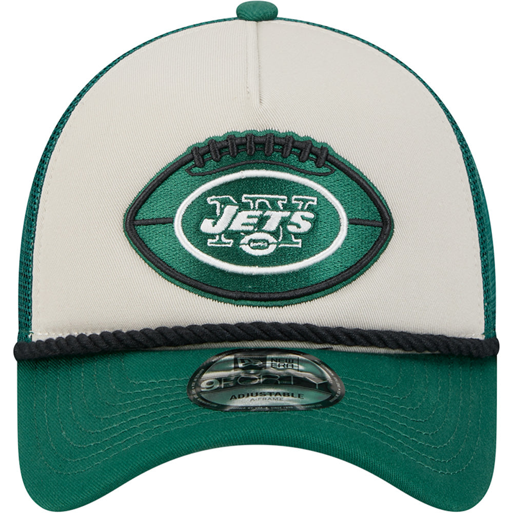 NFL New York Jets 2024/25 Sideline Historic A-Frame 9FORTY Snapback Hat