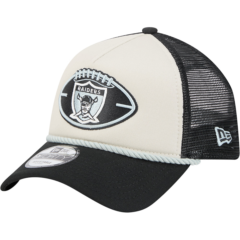 NFL Las Vegas Raiders 2024/25 Sideline Historic A-Frame 9FORTY Snapback Hat