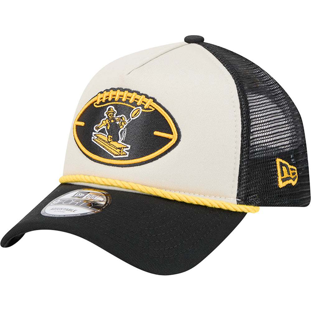 NFL Pittsburgh Steelers 2024/25 Sideline Historic A-Frame 9FORTY Snapback Hat