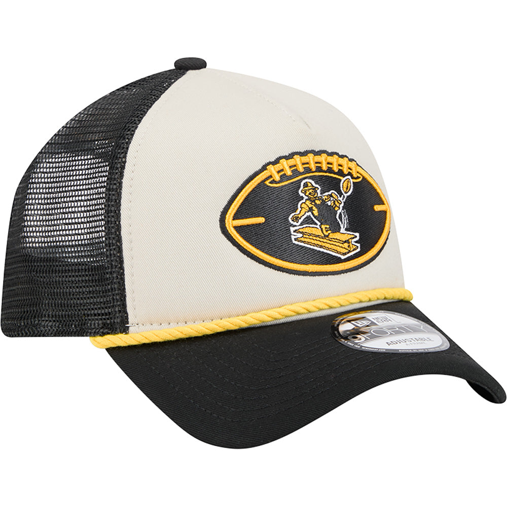 NFL Pittsburgh Steelers 2024/25 Sideline Historic A-Frame 9FORTY Snapback Hat