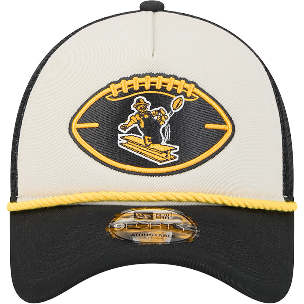 NFL Pittsburgh Steelers 2024/25 Sideline Historic A-Frame 9FORTY Snapback Hat