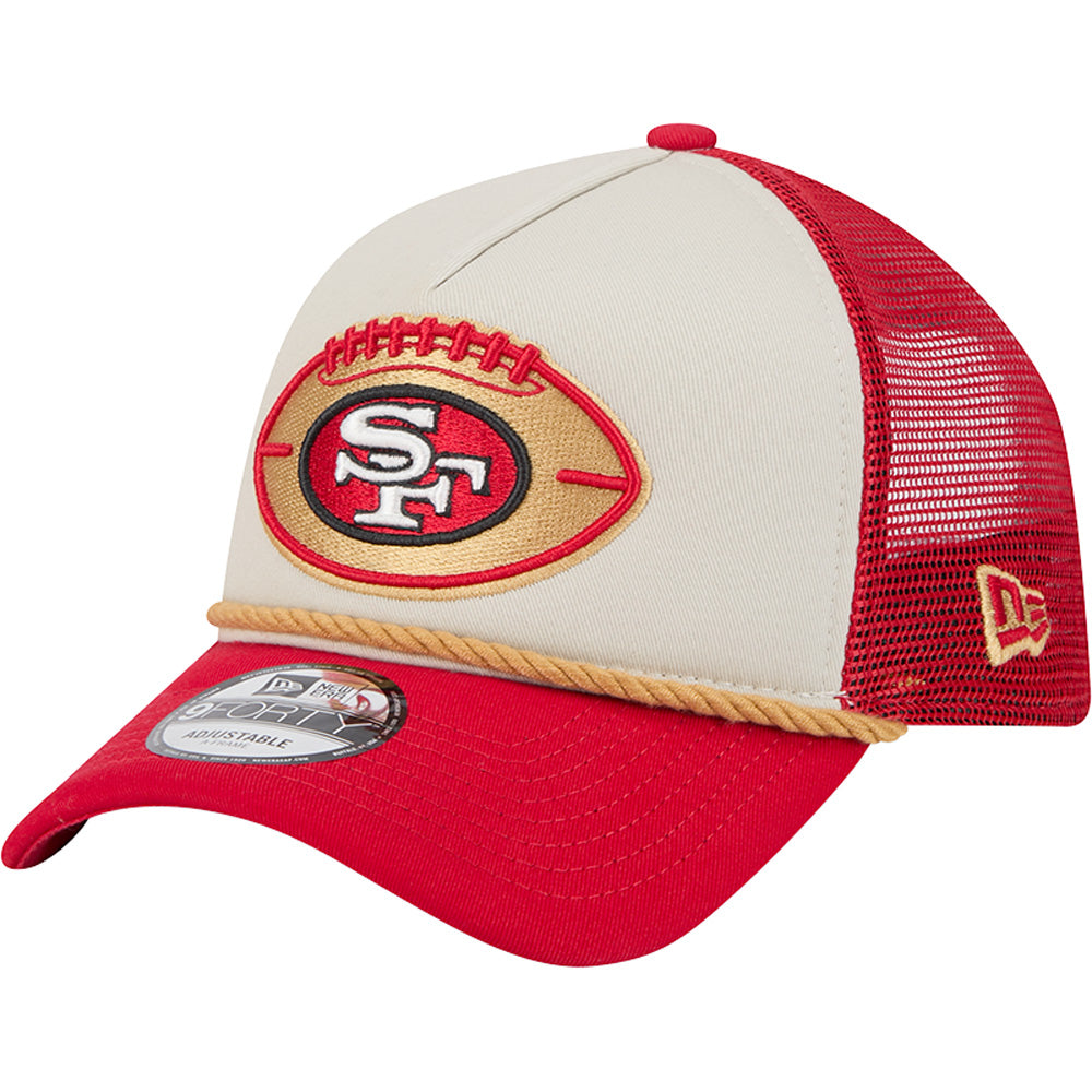 NFL San Francisco 49ers 2024/25 Sideline Historic A-Frame 9FORTY Snapback Hat