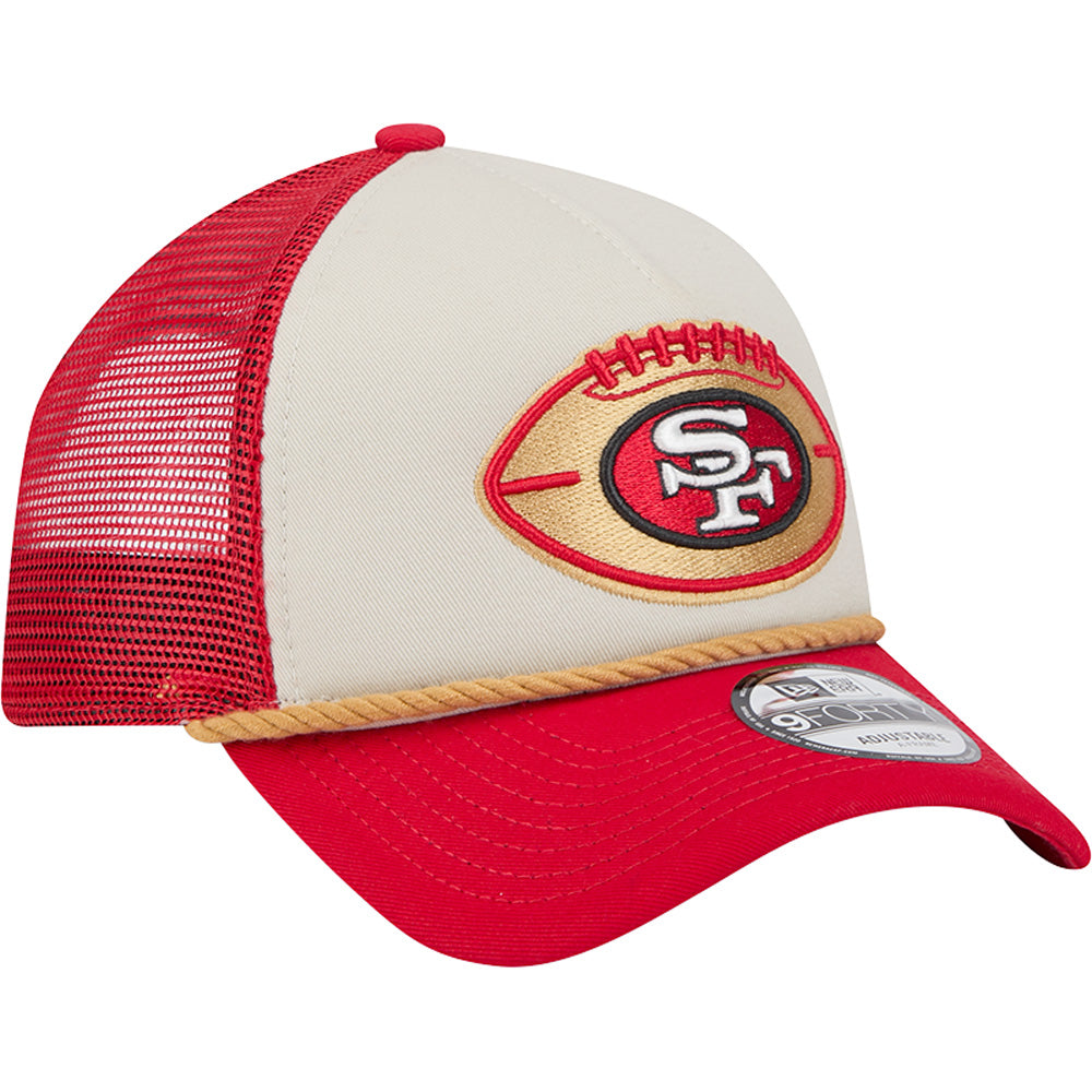 NFL San Francisco 49ers 2024/25 Sideline Historic A-Frame 9FORTY Snapback Hat