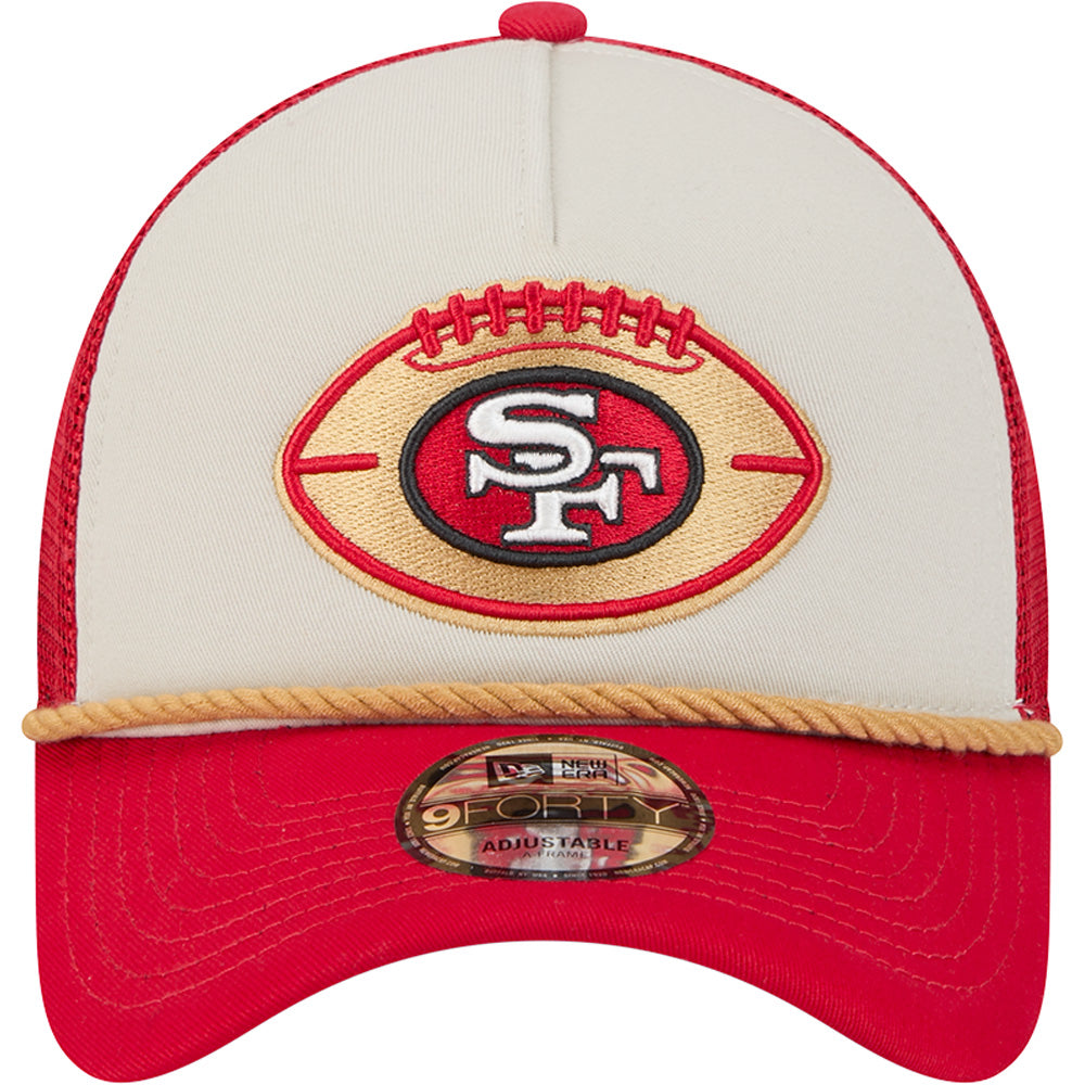 NFL San Francisco 49ers 2024/25 Sideline Historic A-Frame 9FORTY Snapback Hat