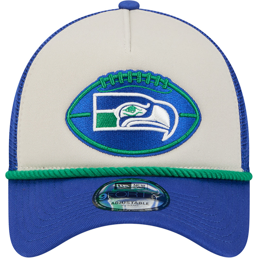 NFL Seattle Seahawks 2024/25 Sideline Historic A-Frame 9FORTY Snapback Hat