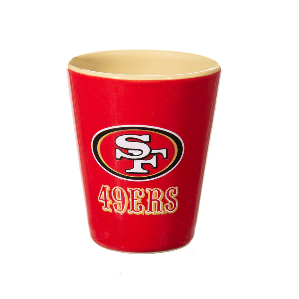 NFL San Francisco 49ers Evergreen 4-Piece Shot Glass Set