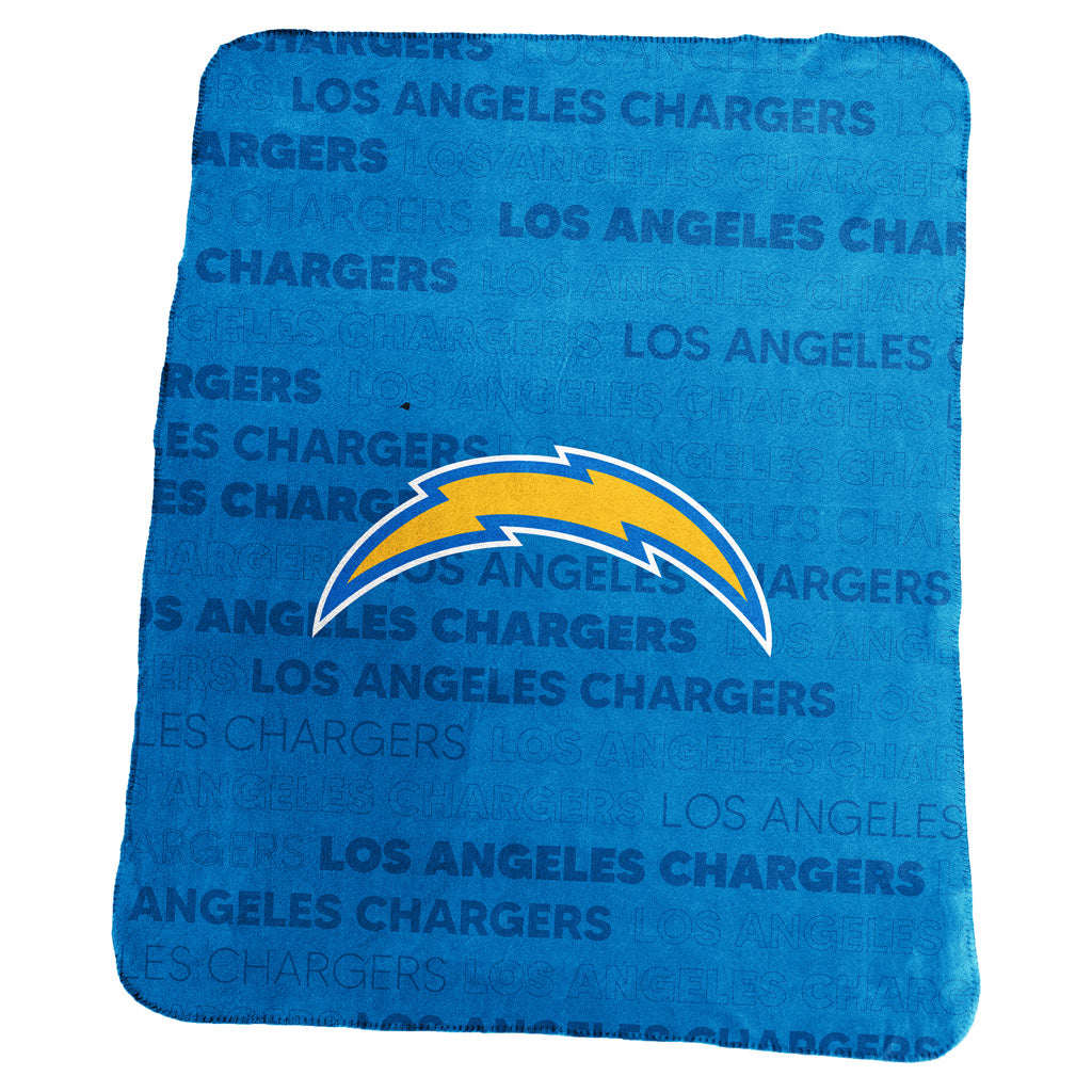 NFL Los Angeles Chargers Logo Brands 50x60 Classic Fleece Blanket