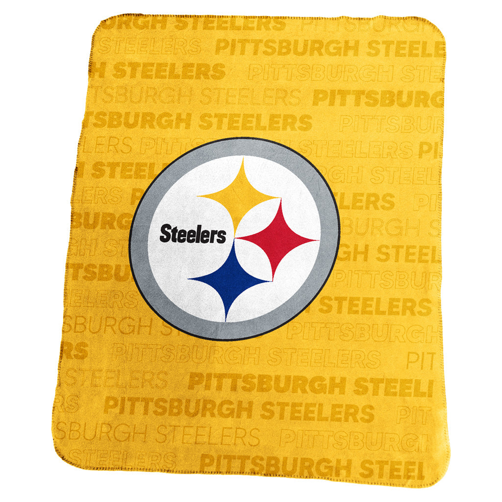 NFL Pittsburgh Steelers Logo Brands 50x60 Classic Fleece Blanket