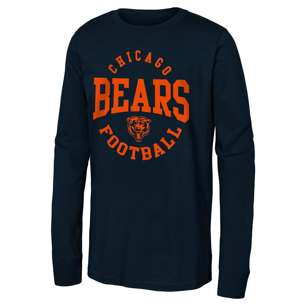 NFL Chicago Bears Youth Outerstuff Around the Block Long Sleeve T-Shirt