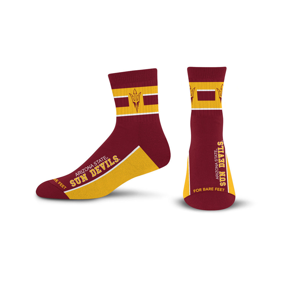 NCAA Arizona State Sun Devils For Bare Feet Lil&#39; Deuce Ankle Socks