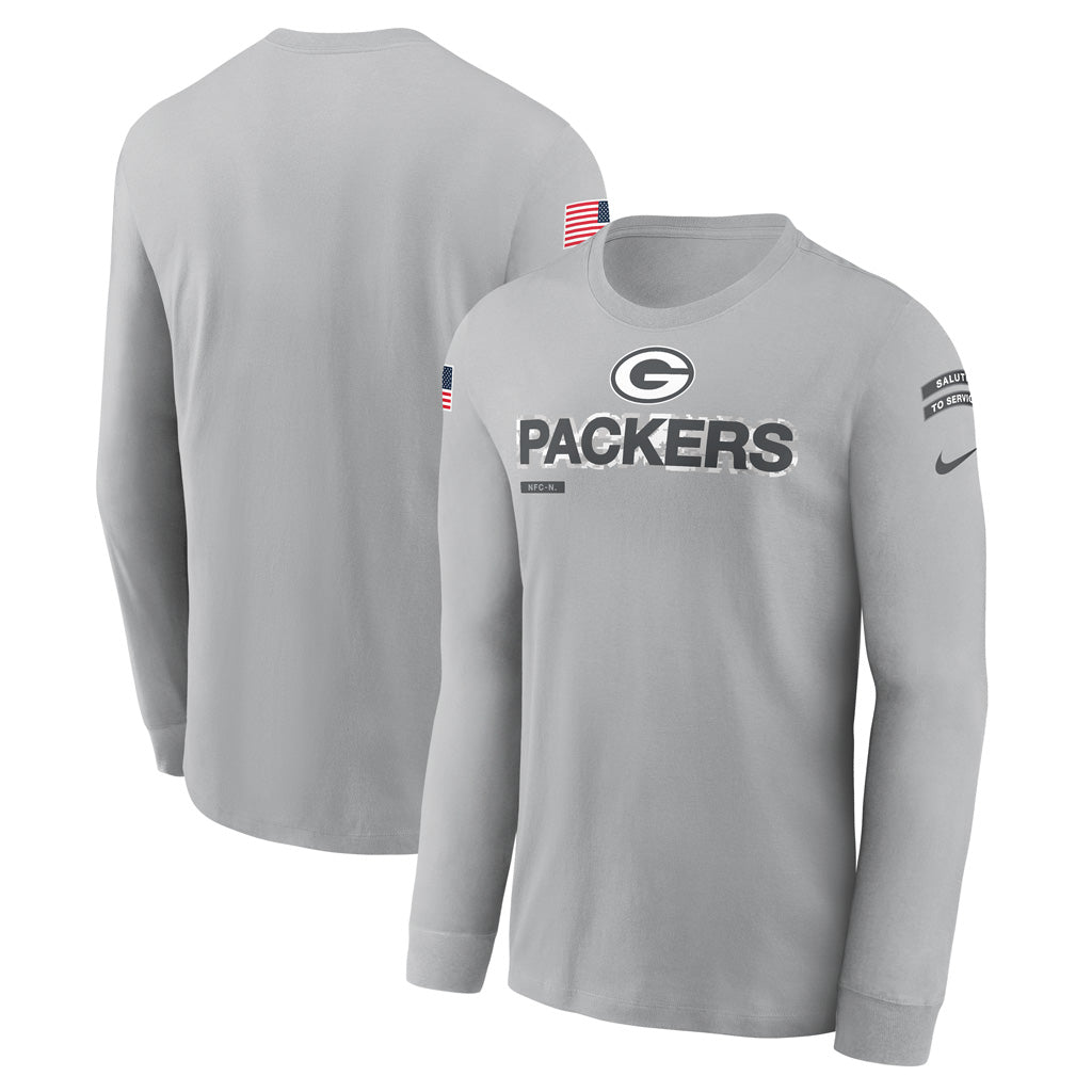 NFL Green Bay Packers Nike 2024 Salute to Service Long Sleeve Tee