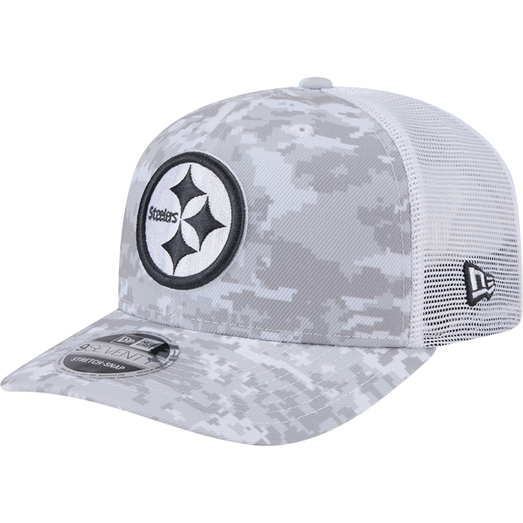 NFL Pittsburgh Steelers New Era 2024 Salute to Service 9SEVENTY Stretch-Snapback Hat