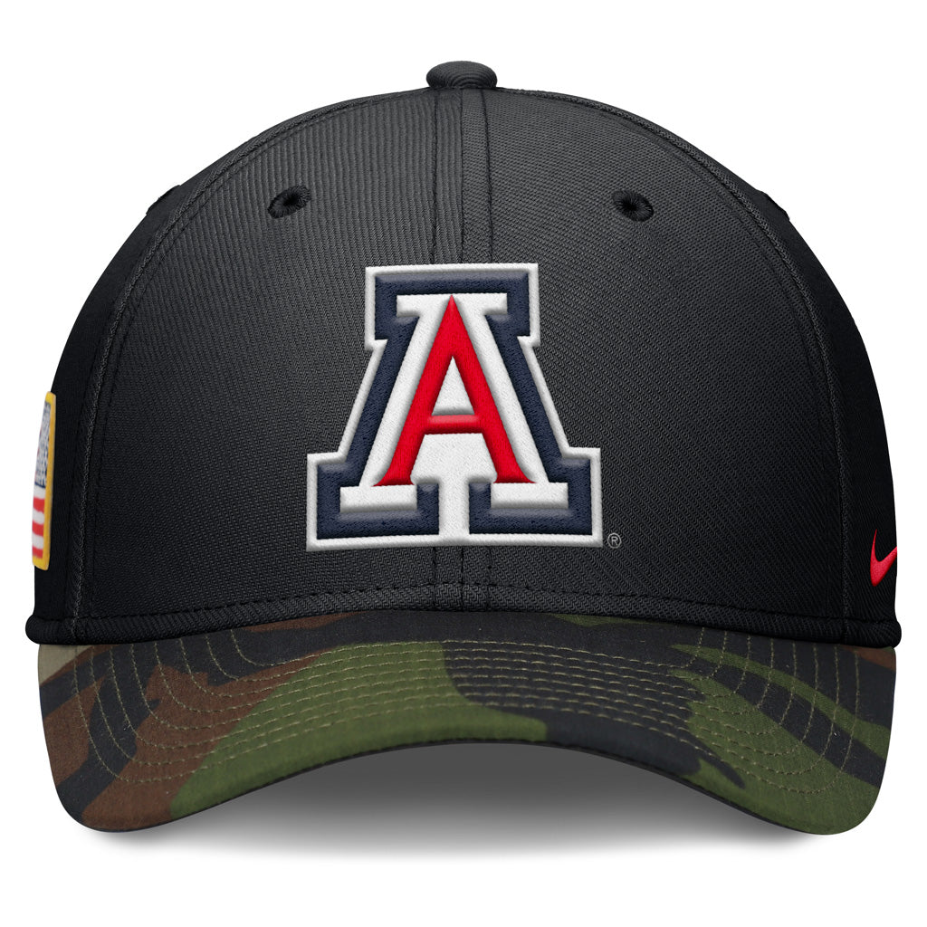 NCAA Arizona Wildcats Nike Two-Tone Primary Logo Military Swooshflex Hat