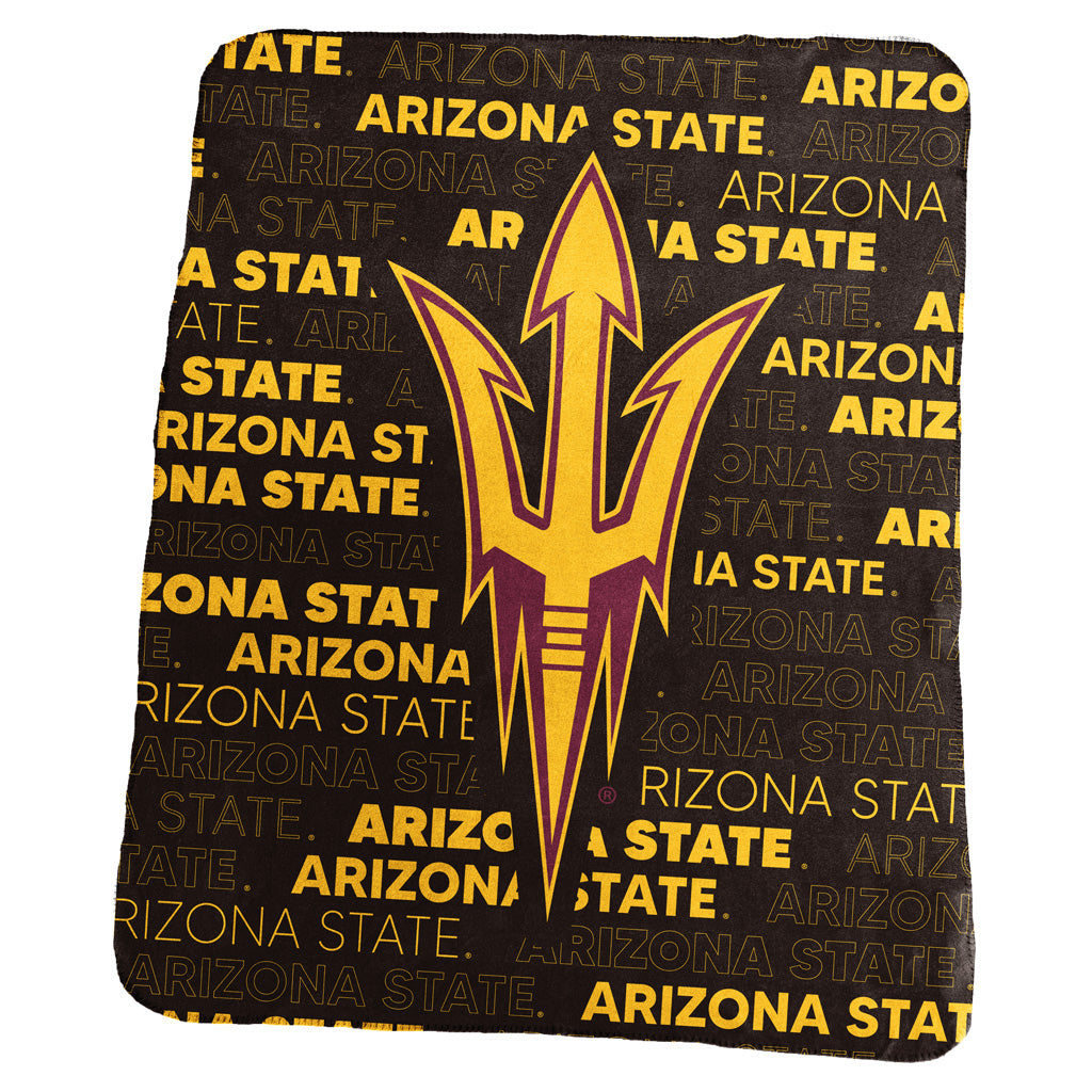 NCAA Arizona State Sun Devils Logo Brands 50x60 Classic Fleece Blanket