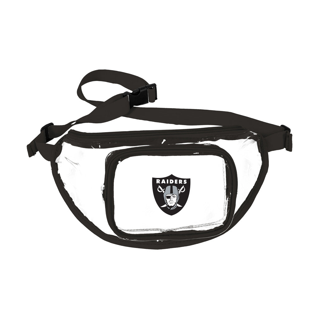 NFL Las Vegas Raiders Logo Brands Clear Gameday Fanny Pack