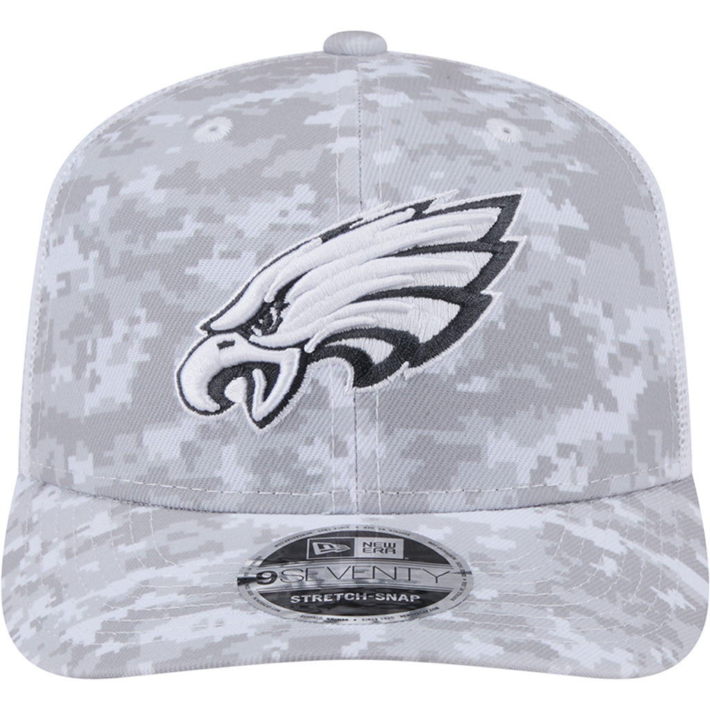 NFL Philadelphia Eagles New Era 2024 Salute to Service 9SEVENTY Stretch-Snapback Hat