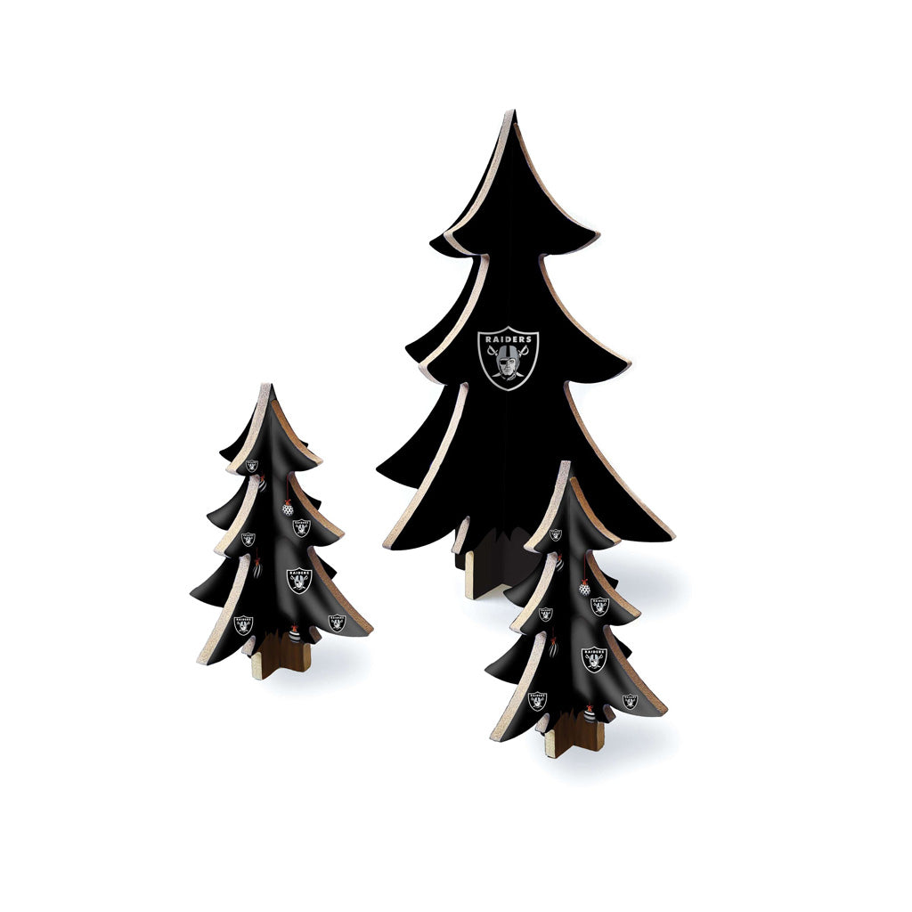 NFL Las Vegas Raiders Fan Creations Desktop Tree Set