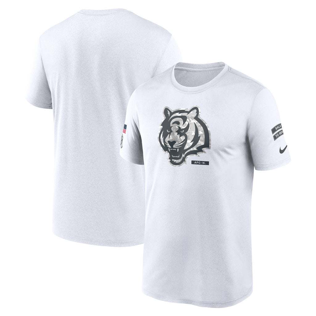 NFL Cincinnati Bengals Nike 2024 Salute to Service Legend T-Shirt - White