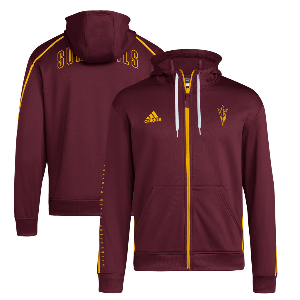 NCAA Arizona State Sun Devils adidas 2024 Sideline Full Zip Jacket