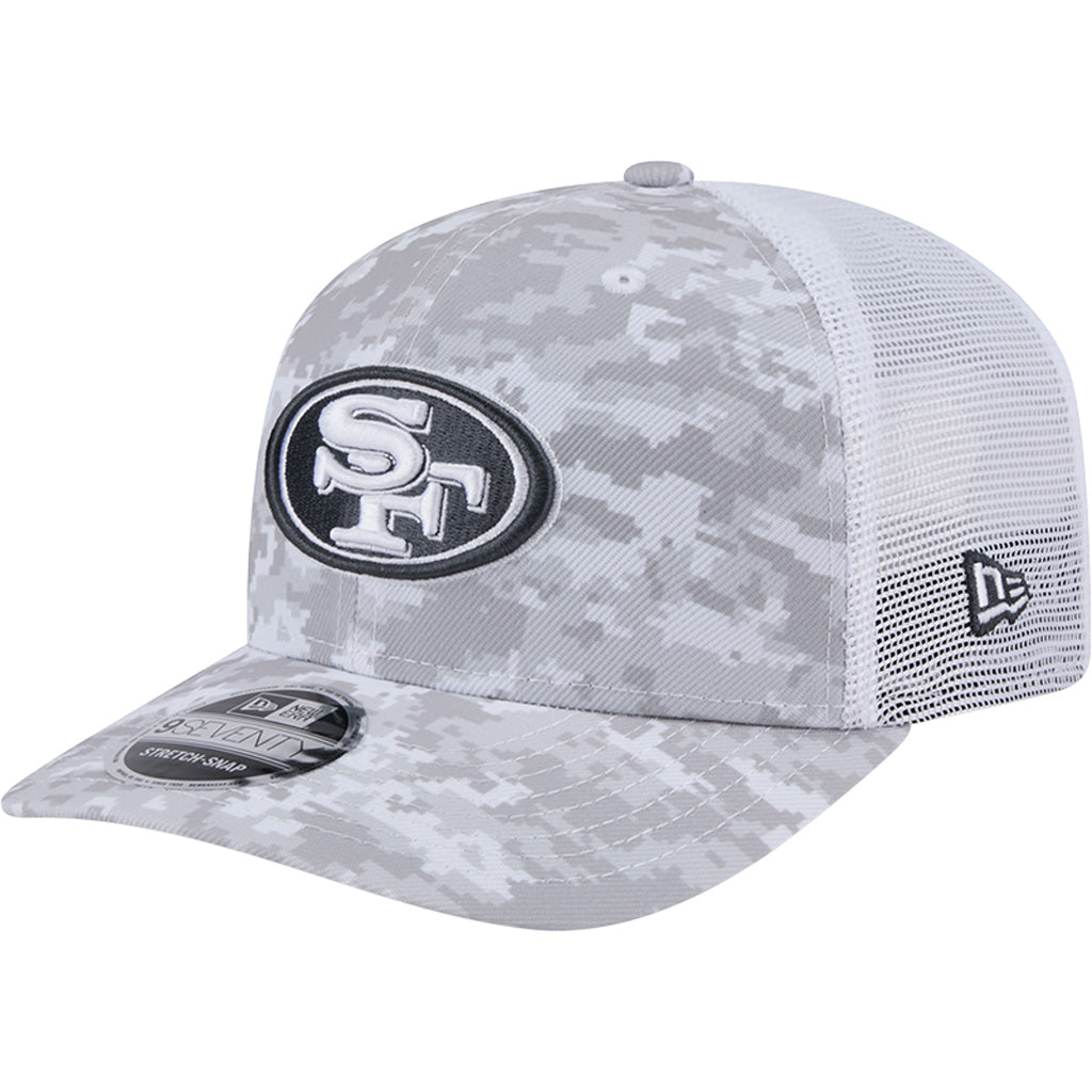 NFL San Francisco 49ers New Era 2024 Salute to Service 9SEVENTY Stretch-Snapback Hat