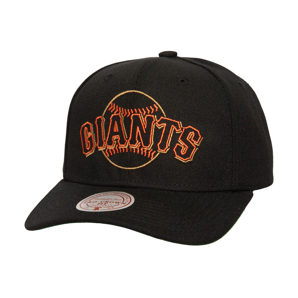 MLB San Francisco Giants Mitchell &amp; Ness Neon Logo Pro Snapback Hat