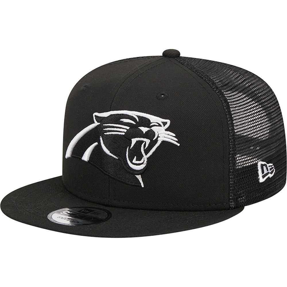 NFL Carolina Panthers New Era Black &amp; White Trucker 9FIFTY Snapback