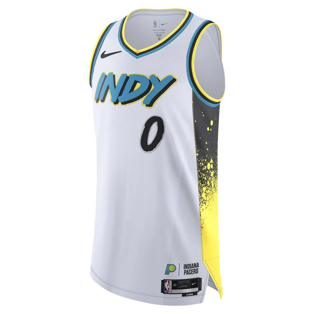 NBA Indiana Pacers Tyrese Halliburton Nike 2024/25 City Edition Authentic Jersey