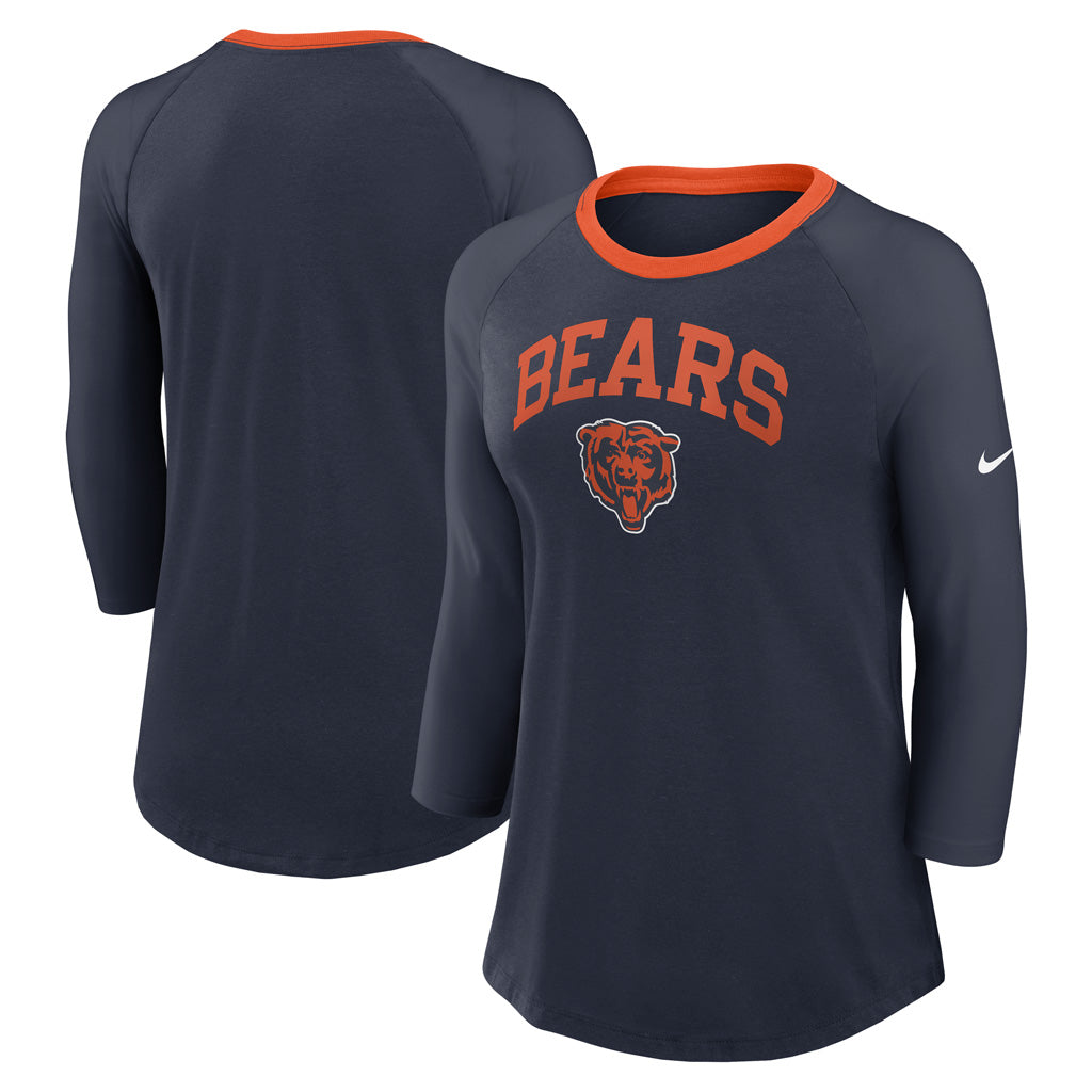 NFL Chicago Bears Women&#39;s Nike Fashion 3/4 Sleeve Tee