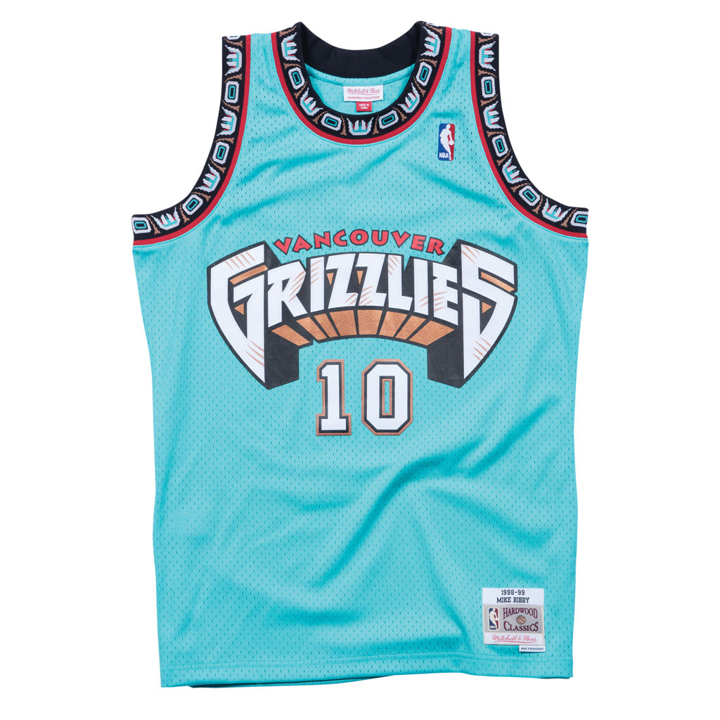 NBA Memphis Grizzlies Mike Bibby Mitchell &amp; Ness Retro Swingman Jersey - Teal