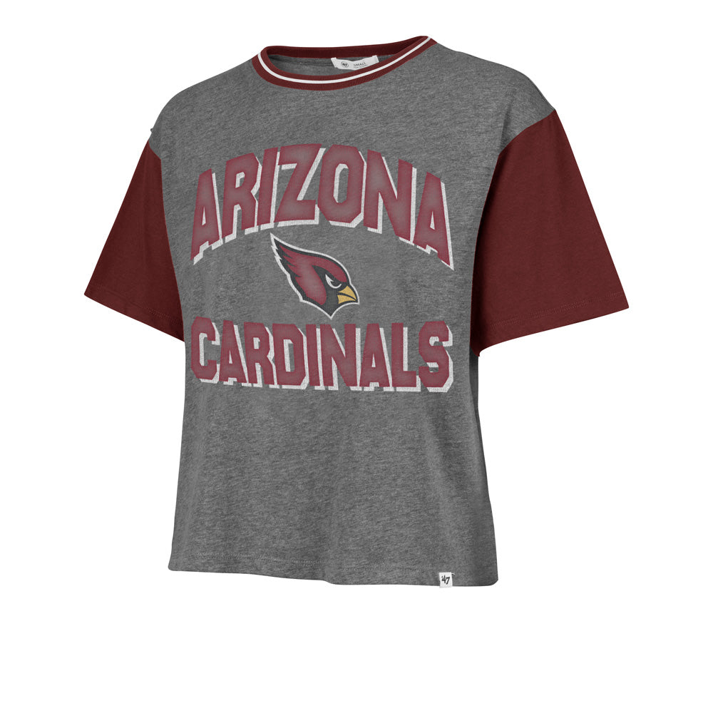 NFL Arizona Cardinals Women&#39;s &#39;47 Clubhouse Ziggy Crop Tee