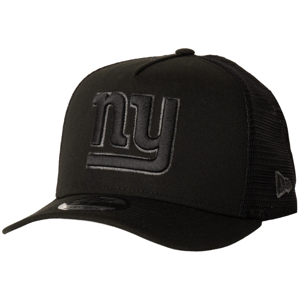 NFL New York Giants New Era Black Pearl A-Frame 9FIFTY Trucker Snapback Hat